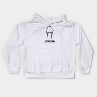 Ice Cream: Stick it in your face hole. Kids Hoodie